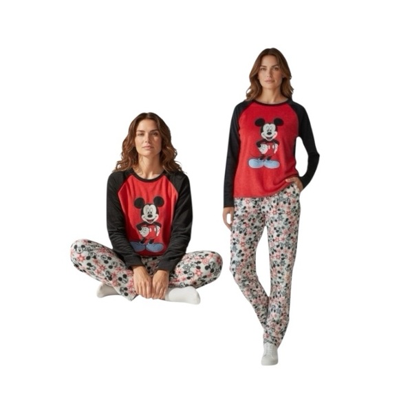 Disney Pyjamas Disney | Intimates & Sleepwear | Disney Womens Mickey Mouse Pajama Set ...